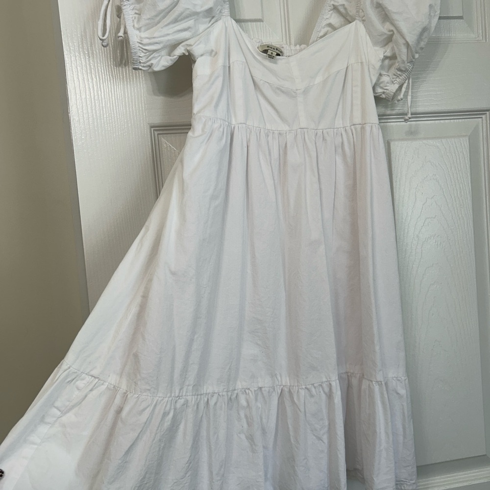 White mini dress